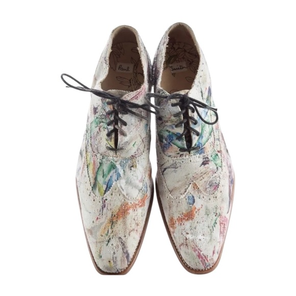 Paul Smith Multicolor Paint-Splatter Leather Oxfords main image 11